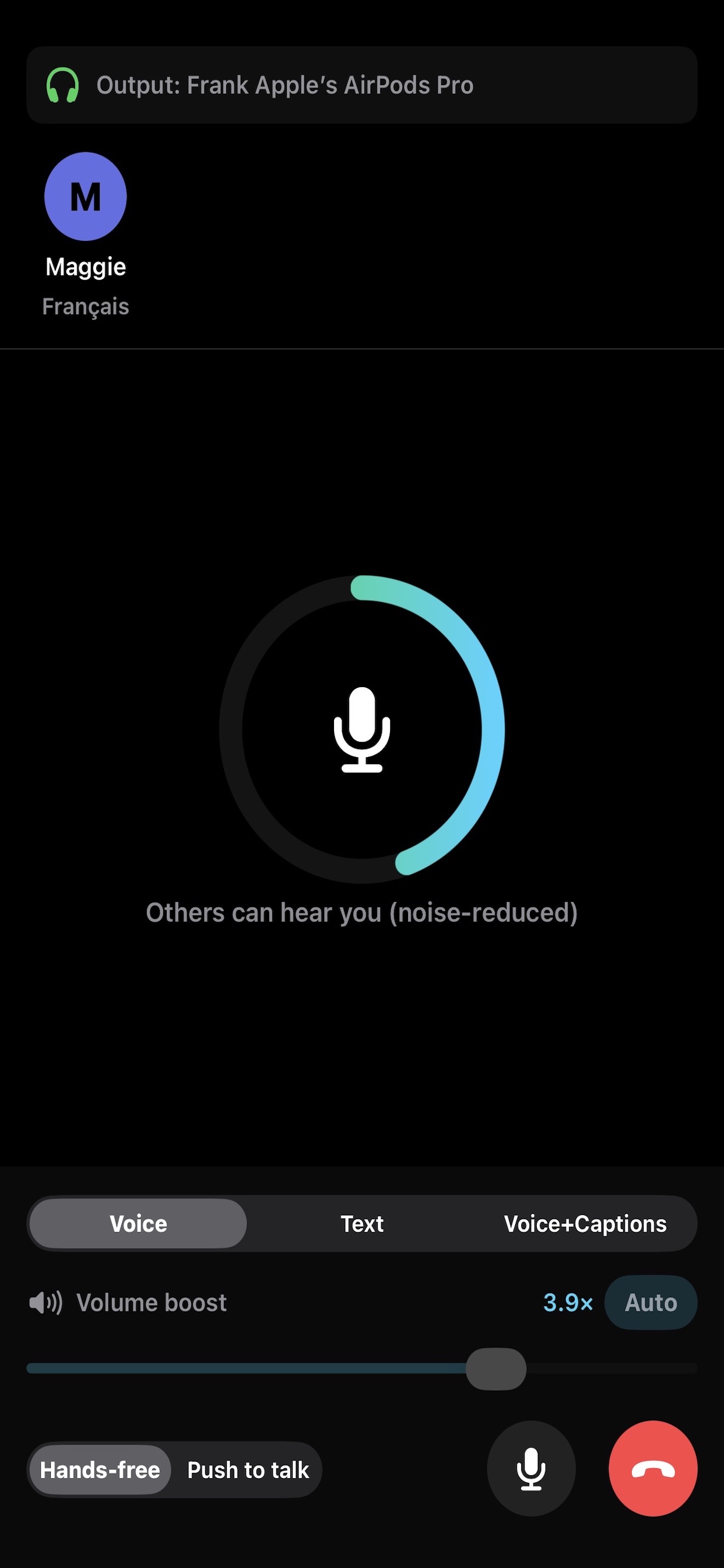 Crystal-clear voice call